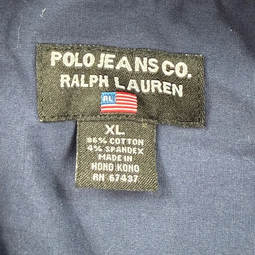 Polo Jeans‎ Co Ralph Lauren Kids Girls Sleeveless Button up Shirt Navy XL